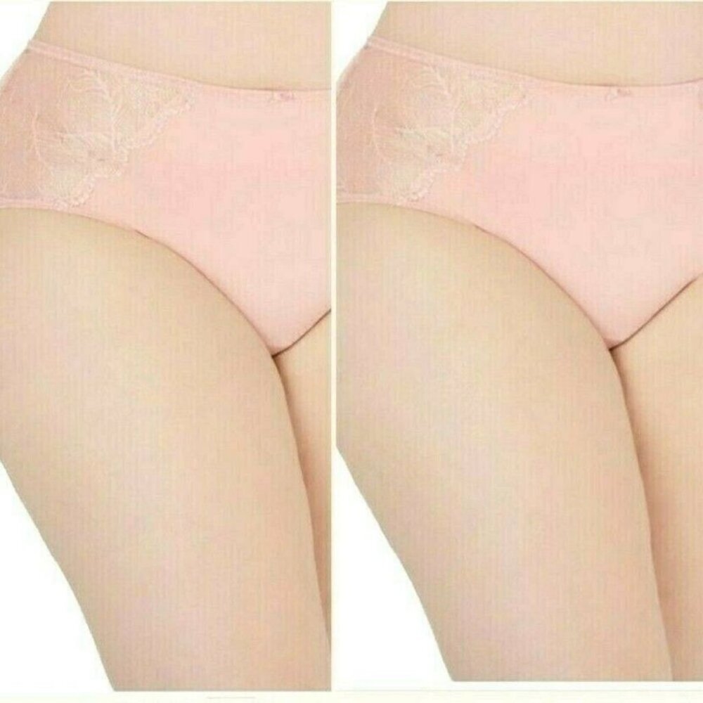 BOGO INC International Concepts Women Lace Inset Hipster Panties Pink 1X NEW Lot